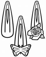 Hairpins sketch template