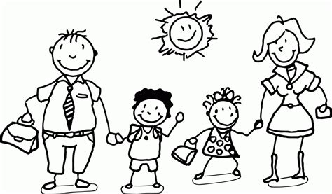 happy family coloring pages