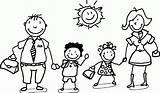 Coloring Family Clipart Happy Clip Library Children sketch template