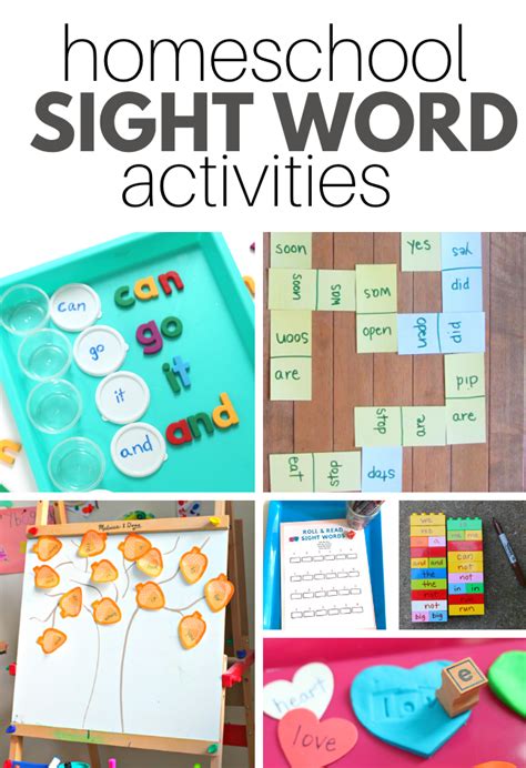 Homeschool Sight Word Activities No Time For Flash Cards