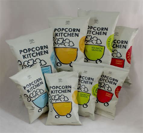 gorgeous  packaging  great tasting popcorn  fully printed film bags  great