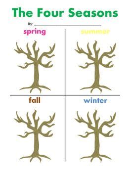 seasons tree worksheet education science pinterest