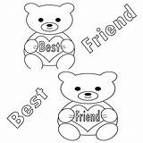 Coloring Pages Friend Printable Cute sketch template