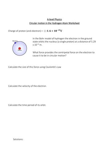 centripetal forces worksheet  solutions teaching resources