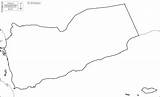 Yemen Map Maps Blank Outline Reproduced Carte sketch template