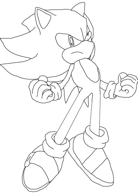 super sonic coloring page coloring home