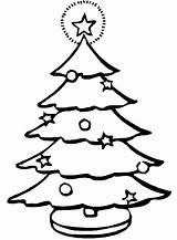 Tree Christmas Coloring Pages Print Color Colouring Kids sketch template