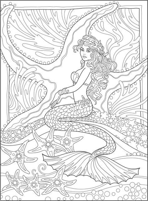 mermaid coloring pages  adults ideas   mermaid coloring pages mermaid coloring