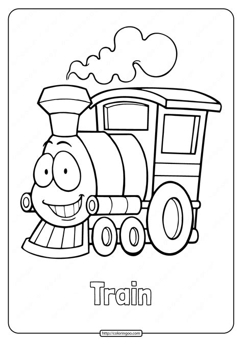 cute train coloring pages  kids