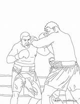 Boxing Combat Boxe Ausmalen Boxkampf Ausmalbilder Hellokids Friends Drucken sketch template