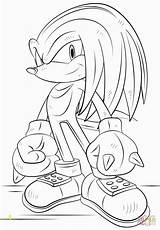 Knuckles Tails Echidna Coloriage Divyajanani sketch template