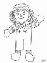 Raggedy Coloring Andy Doll Pages Rag Drawing Ann Printable Patch Dolls Cabbage Print Getdrawings Popular Categories sketch template