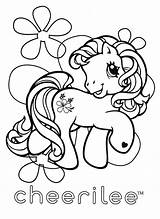 Coloring Pony Little Mlp Cheerilee Pages Opslagstavle Vælg sketch template