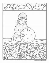 Snowman Woojr Woo Puzzles Activity sketch template