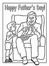 Coloring Fathers Pages Printables Colouring Color Father Print sketch template