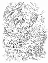 Hobbit Coloring Pages Hole Colouring Ground Drawing Adult Lived There Bilbo Sheets Print Book Books Baggins Tolkien Smaug Lotr Lord sketch template