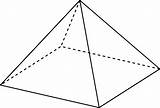 Pyramid Clipart Rectangle Rectangular Square Base Right Pyramids Triangular Faces 3d Shape Etc Diagram Usf Edu Volume Gif Hidden Cliparts sketch template