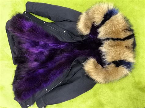 New Style Raccoon Fur Parka Big Hat Collar Real Fur Coat Thickening