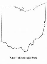 Outline Ohio State Map Coloring Clipart Border Buckeyes Pages Blank Maps Clip States Buckeye Capital Oh Cliparts Google Line Search sketch template