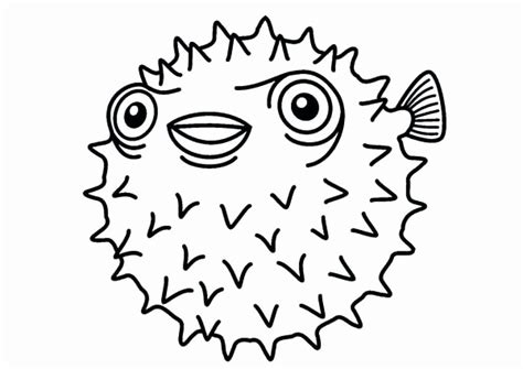 puffer fish coloring page   fish coloring page coloring