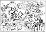 Mario Coloreardibujos Stampa Coloring Toad Rospo sketch template