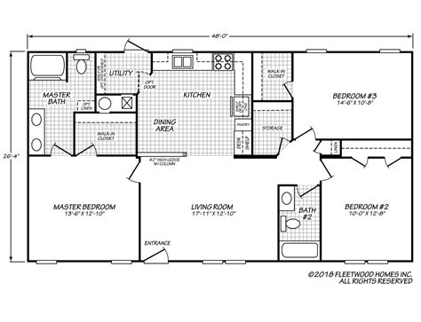 fleetwood mobile home floor plans plougonvercom