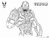Venom Lineart Template Venompool Getdrawings sketch template