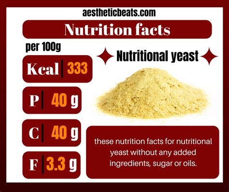nutritional yeast nutrition facts aestheticbeats