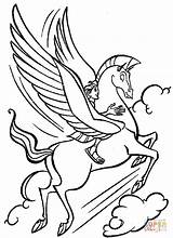 Pegaso Pegasus sketch template