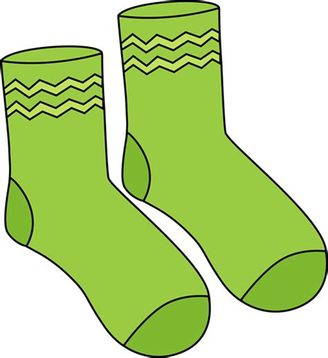 pair of green socks green socks sock image clip art
