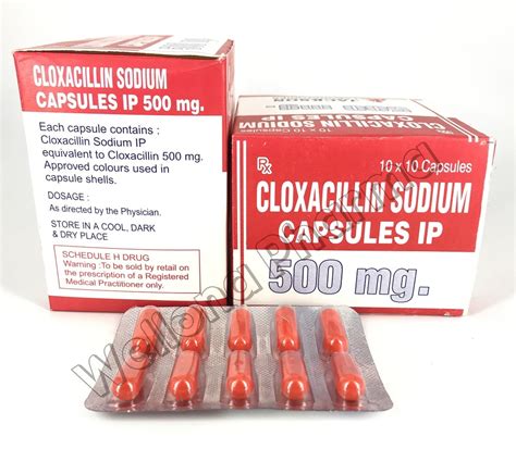 cloxacillin capsules  mg packaging blister id