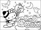 Kitty Hello Coloring Pages Thanksgiving Getdrawings sketch template