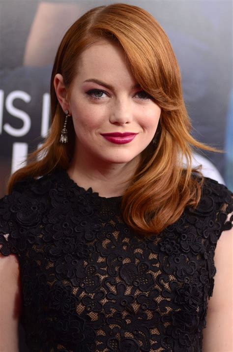 Emma Stone Emma Stone With Brown Hair