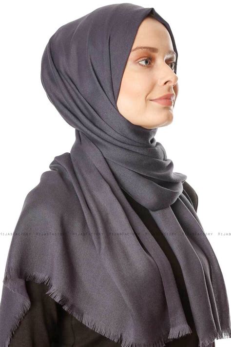ece anthracite pashmina hijab hijab