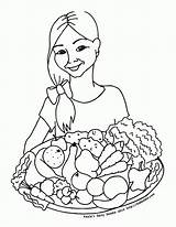 Coloring Vegetables Color Popular Comments Coloringhome sketch template