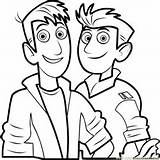 Kratts Everfreecoloring Coloringpages101 Zach Clipartmag Wildkratts sketch template
