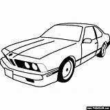 Bmw M6 Coloring E30 Pages 1987 Cars Thecolor Template sketch template