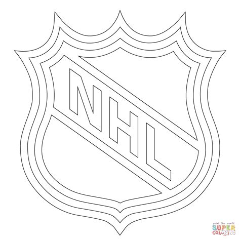 nhl logo super coloring sports coloring pages nhl logos coloring