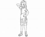 Sakura Haruno Coloring Pages Naruto Template Hyuga Teenager sketch template
