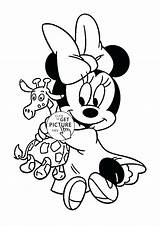 Minnie Coloring Mouse Pages Baby Girl Girls Color Printable Kids Mickey Clipart American Kit Disney Soccer Getdrawings Doll Drawing Printables sketch template
