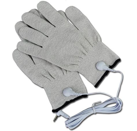 Silver Conductive Fiber Massage Gloves For Tens Ems For Hand Massage