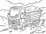 Coloring Truck Quarry Pages sketch template