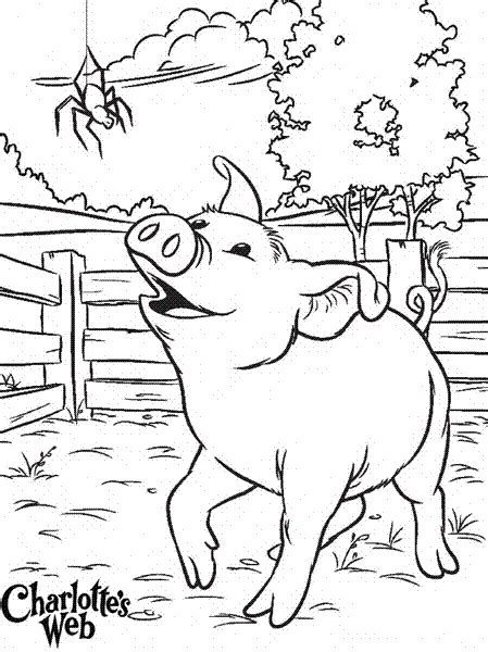 printable charlottes web coloring pages