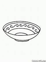 Coloring Pages Soup Plate Para Colorear Dishes Platos Colorkid Dish Kids Childrencoloring Colorful sketch template