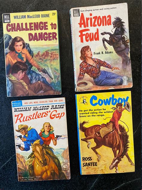 vintage western paperbacks etsy