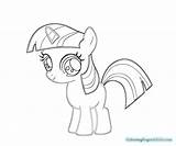 Coloring Spoon Tiara Twilight Sparkle Pony Little Silver Getdrawings Getcolorings sketch template
