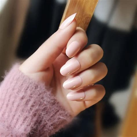pcs pink long stiletto fake nails full false acrylic nails nail tips glue art  women
