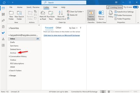 enable   outlook  archive  office  summa lai