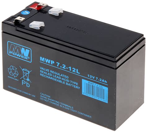 Battery 12v 7 2ah Mwp Battery Capacity Up To 9ah Delta