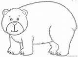 Bear Coloring Coloring4free Related Posts sketch template